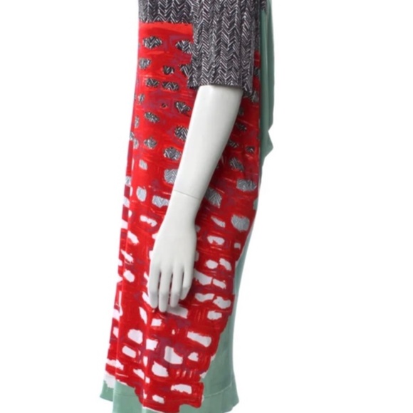 Balenciaga Black and Red Patterned Dress - Picture 3 of 5